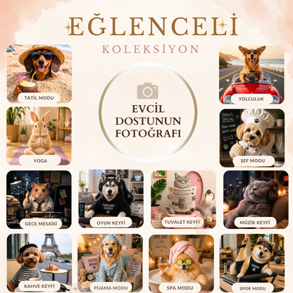 Kişiye Özel Konsept  Evcil Hayvan Portresi/ Pet Story Koleksiyonu