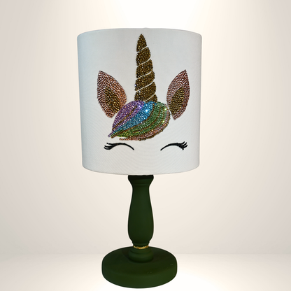Unicorn Taşlı Abajur Kiti