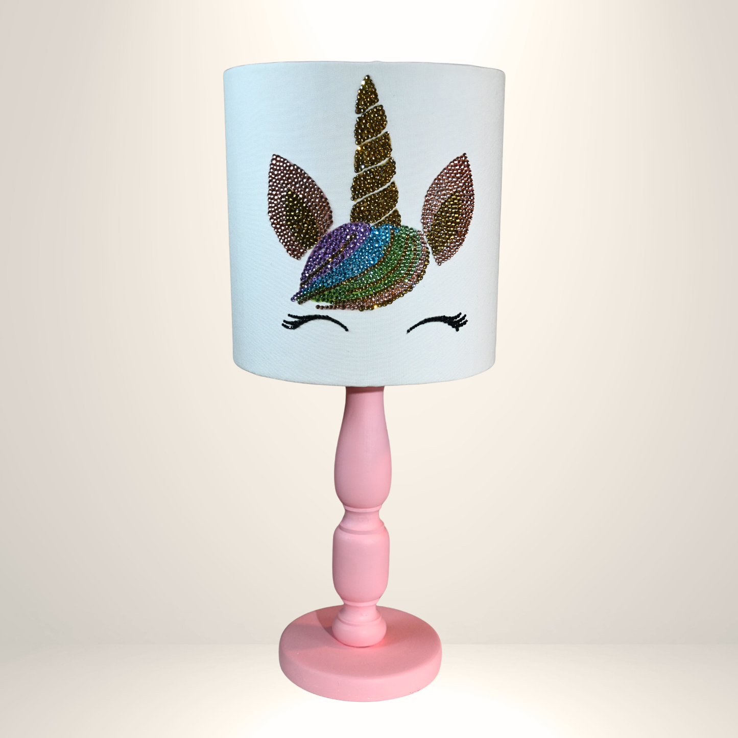 Unicorn Taşlı Abajur Kiti
