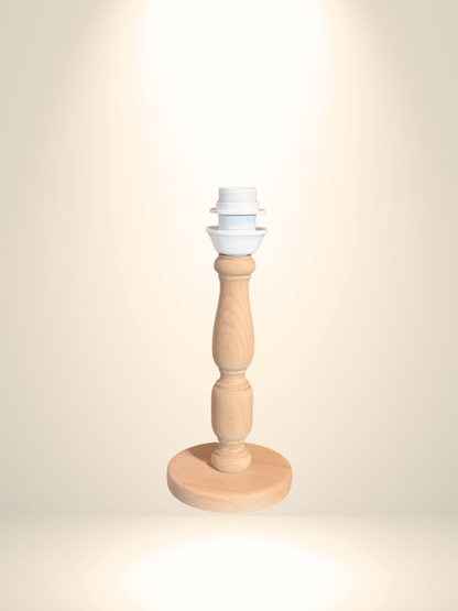 Doğal Kayın Ağacı Abajur Ayağı 33 cm