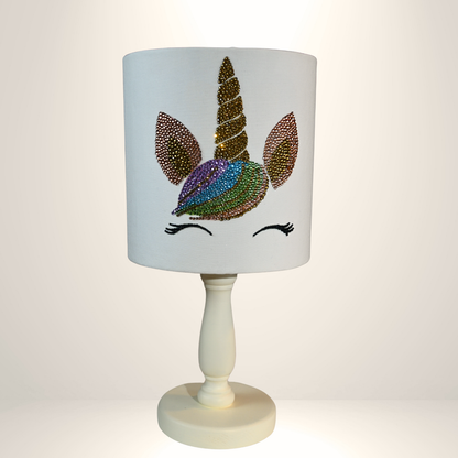 Unicorn Taşlı Abajur Kiti