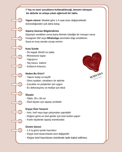 Manifest Taşlı Tablo Kiti
