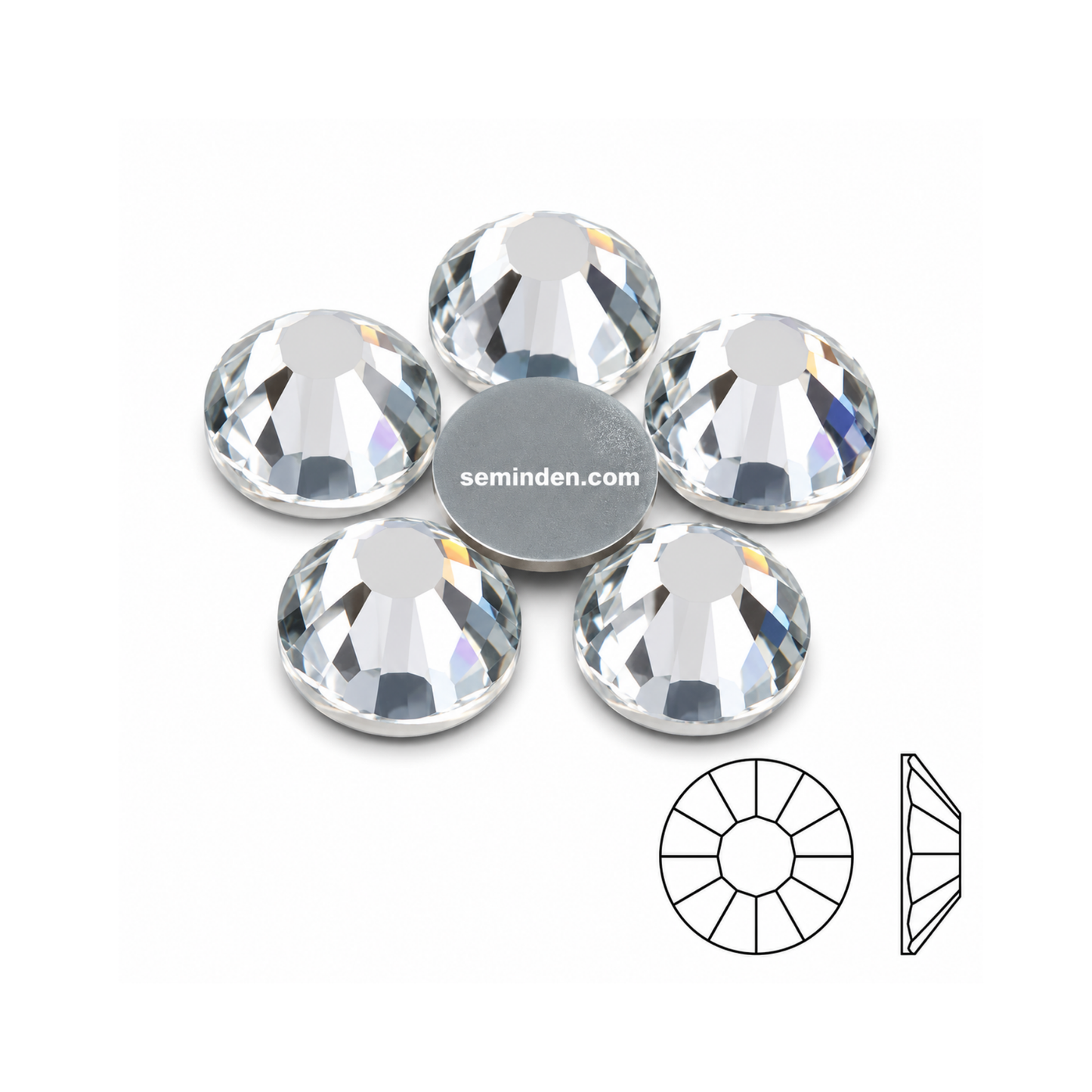 Crystal Rhinestone Cam Taş