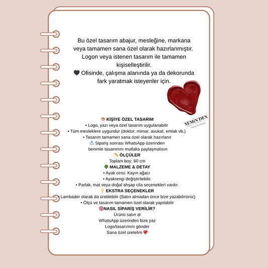 LogoLamp™ – Kişiye Özel Logolu Abajur