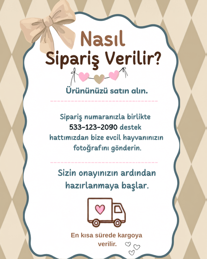 Kişiye Özel Konsept  Evcil Hayvan Portresi/ Pet Story Koleksiyonu