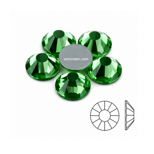 Peridot Rhinestone Cam Taş
