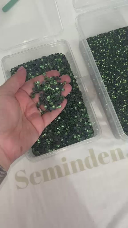 Peridot Rhinestone Cam Taş
