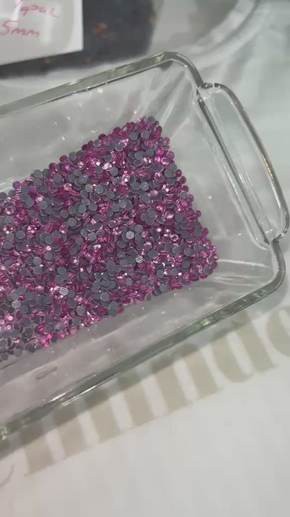 Pink Rhinestone Cam Taş