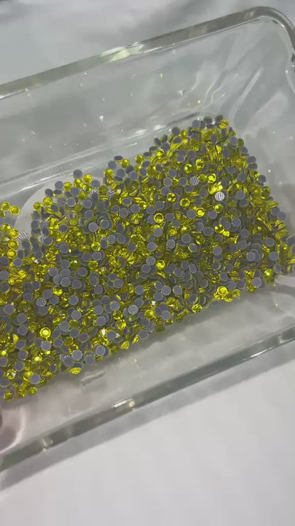 Citrine Rhinestone Cam Taş