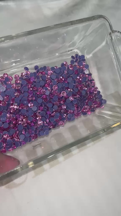 Pink Rhinestone Cam Taş