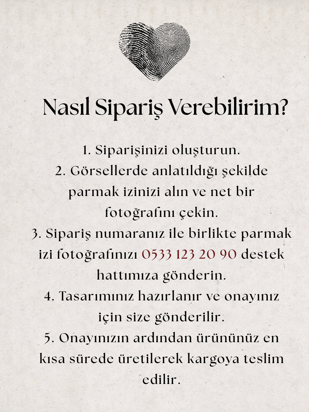 Kişiye Özel Parmak İzi Tablo